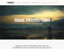 Tablet Screenshot of mageproductions.com